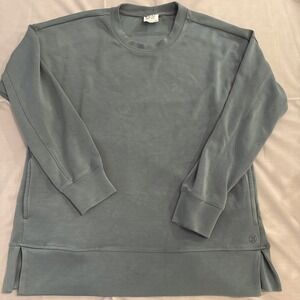 Sage Collective Top‎ Long Sleeved Pullover Dusty Teal Crew Neck Tunic Size M